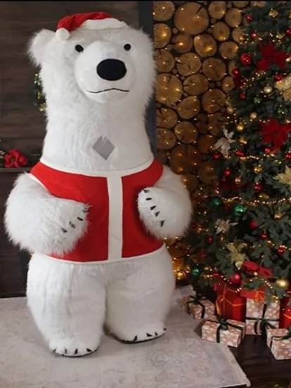 Выездное поздравление ростовой куклы на выбор: Белый мишка, Панда, Чебурашка или Коричневый мишка 2 м, 20 мин.