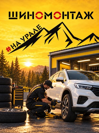 Комплексный шиномонтаж 4 колес