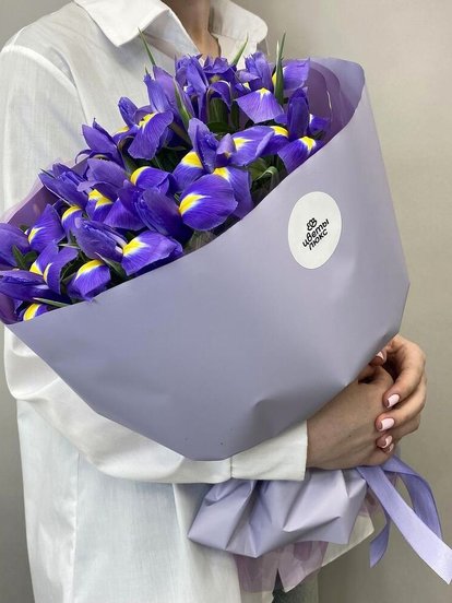 Букет из 15 ирисов
